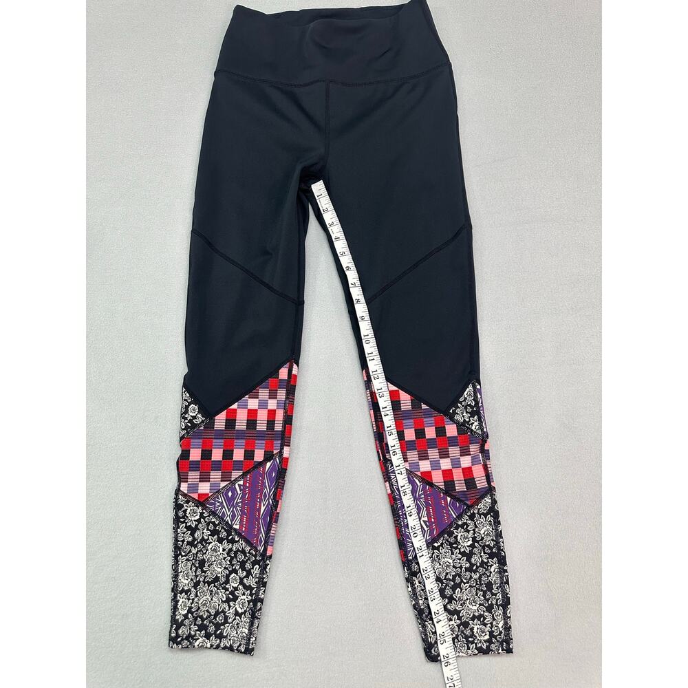 Free People FP Movement Daredevil High Rise Mixed Print Leggings Black Medium - Picture 10 of 12